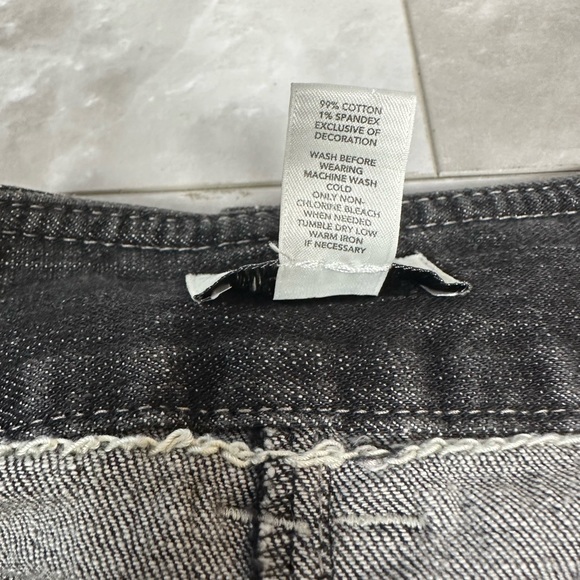 Ann Taylor Women’s Jeans Skirt Size 8 Vintage Black Cotton - Picture 12 of 13